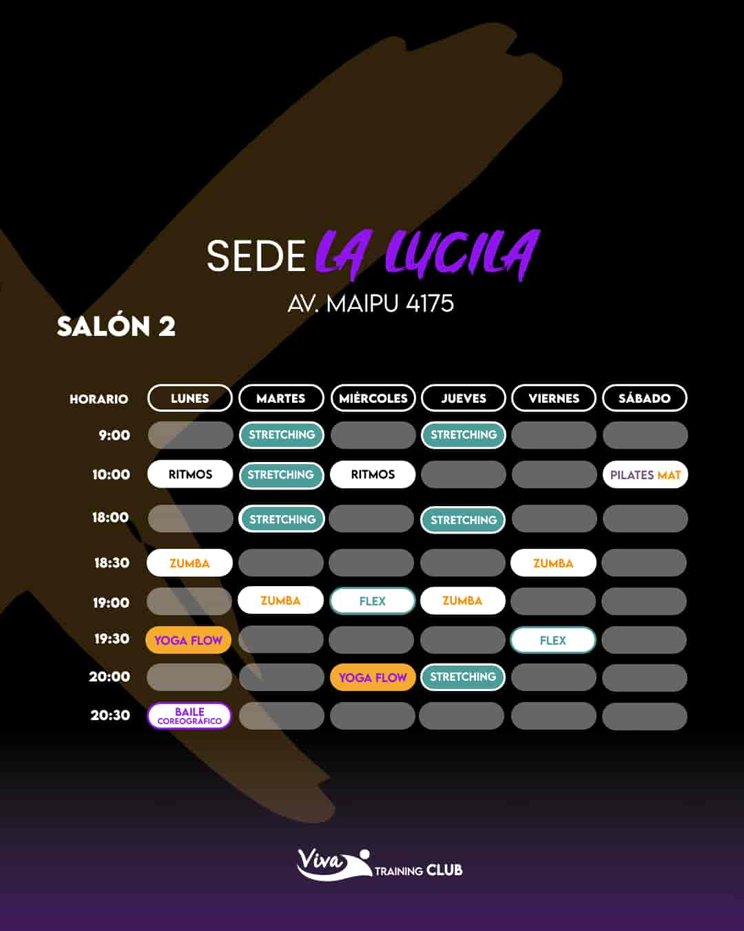 Grilla La Lucila Salón 2 Grilla La Lucila Salón 2